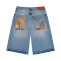 "yasmin v3" Jorts blue updated fit