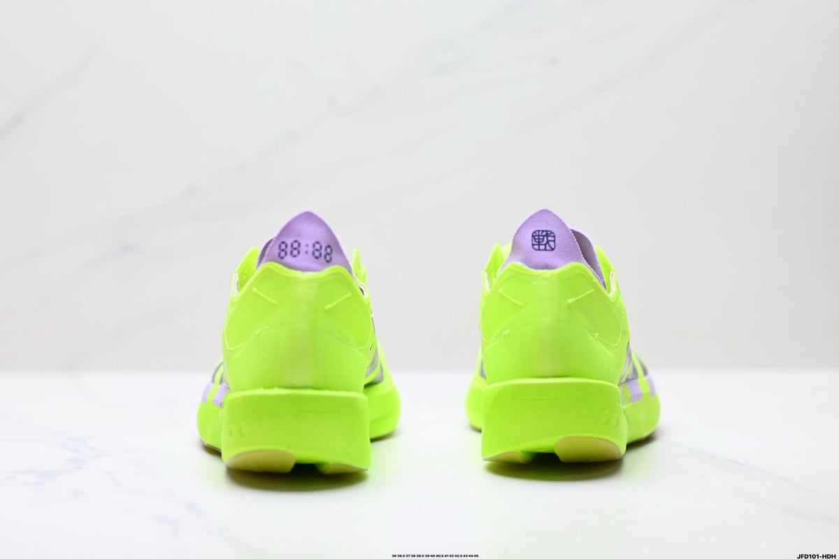 Adidas K81801650 Unisex Running Shoes - 2 Colorways incl. Purple/Beige & Neon Green/Purple